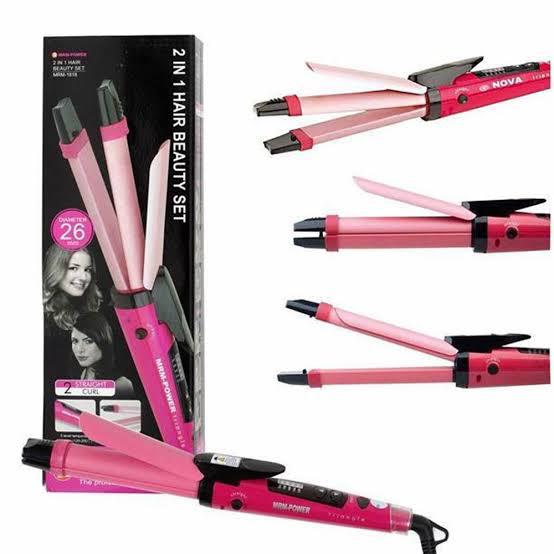 2in1 straightener and curler